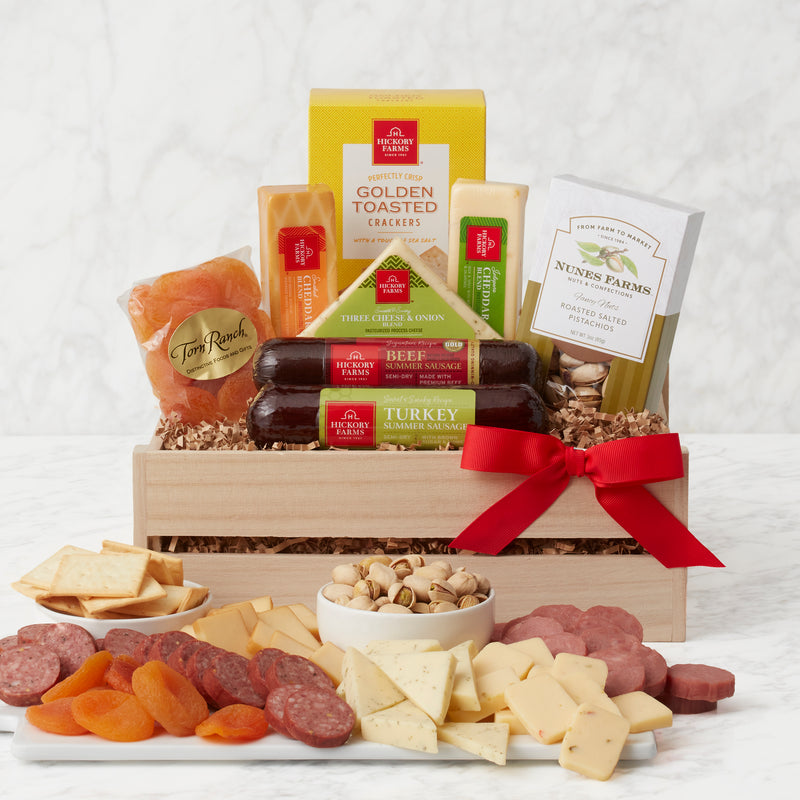 Classic Selections: Meat & Cheese Gift Crate
