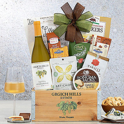 Grgich Hills Chardonnay: Wine Gift Basket