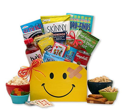 Smiles Across the Miles Get Well Gift Box - get well soon basket - get well soon gifts for women - get well soon gifts for men