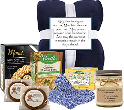 With Heartfelt Sympathy Gift Box - sympathy gift baskets - sympathy baskets - condolences gift basket for loss