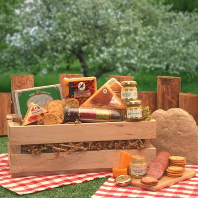 Signature Sausage & Cheese Crate - meat and cheese gift baskets