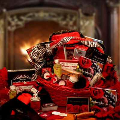 Naughty Nights Couples Romantic Gift Basket - Wedding Gift Basket - honeymoon gift set