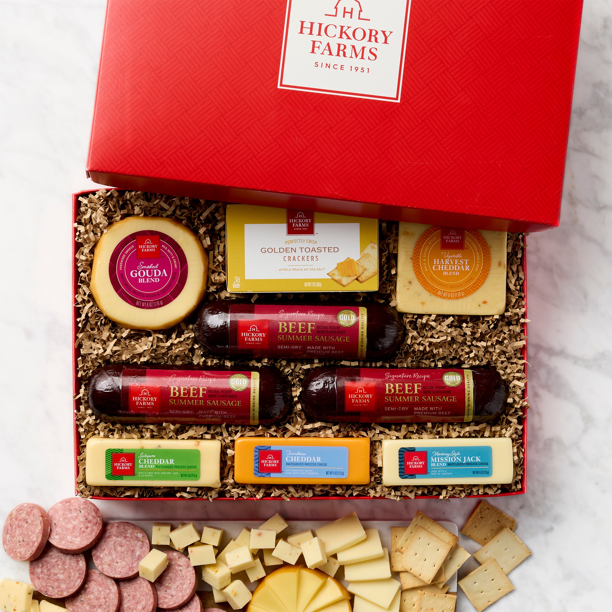 Hearty Selections: Hickory Farms Gift Box