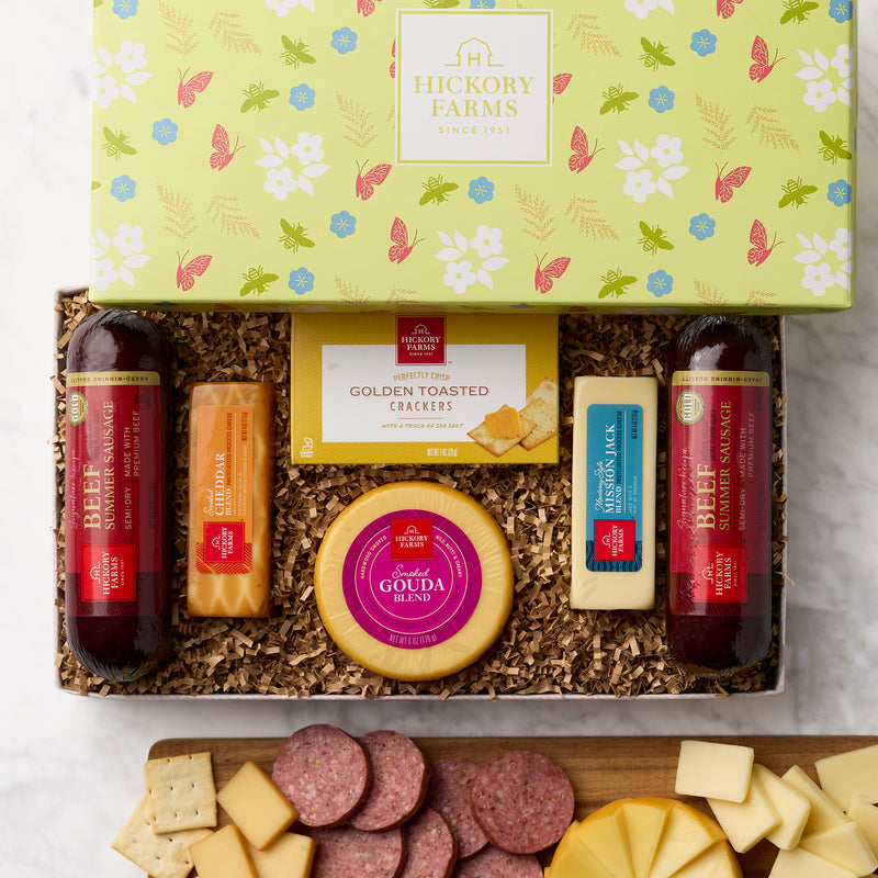 Springtime Delights: Cheese & Meat Gift Box