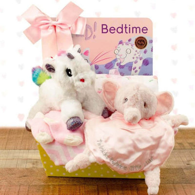 Bedtime Baby: Baby Girl Gift Basket