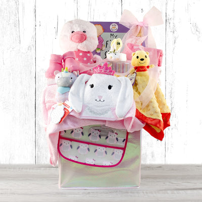 Cherished Moments: Baby Girl Gift Basket