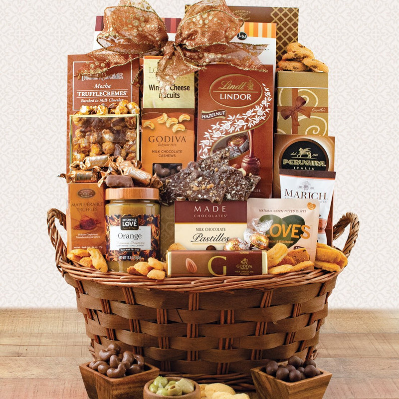 Golden Gourmet: Gourmet Gift Basket