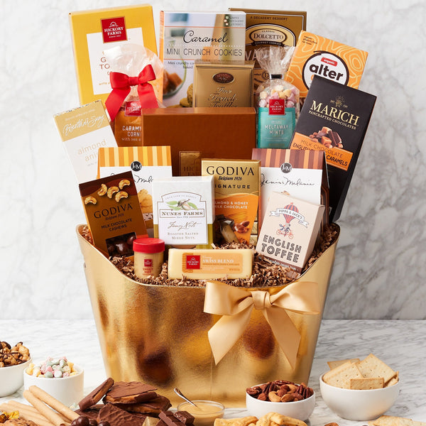 Golden Delights: Gourmet Gift Basket