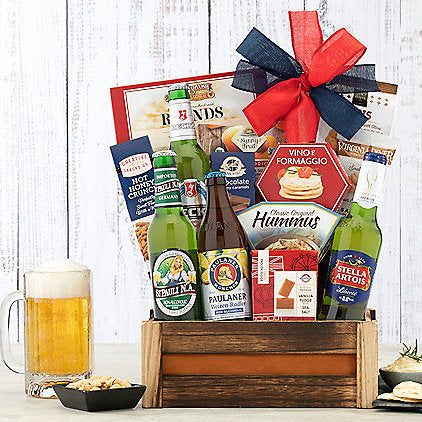 Beer Cheer: Non Alcoholic Premium Beer Gift Basket