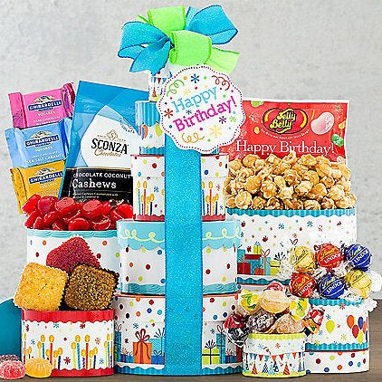 Make a Wish: Gourmet Birthday Gift Tower