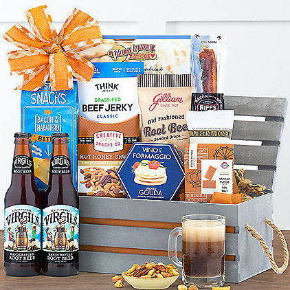 Virgil's Root Beer & Snacks: Gourmet Gift Basket