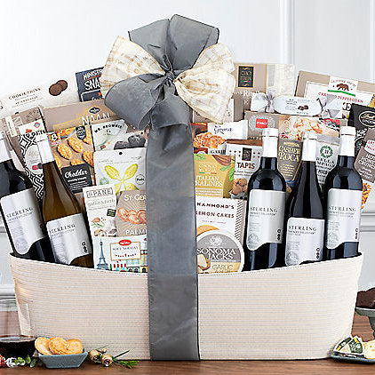 Sterling Vintner's Collection: Gourmet Wine Gift Basket