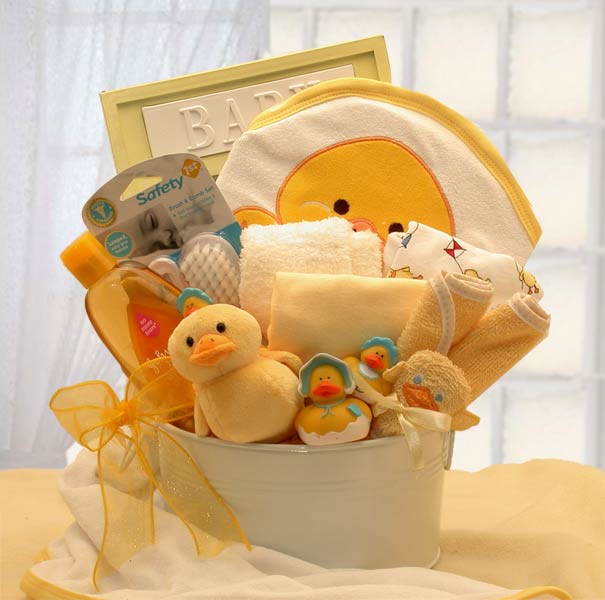 Bath Time Baby New Baby Basket-Blue - baby bath set -  baby boy gift basket - new baby gift basket - baby gift baskets - baby shower gifts