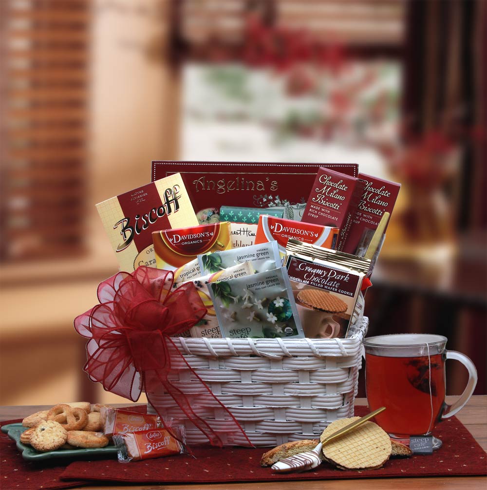 Tea Time Gift Basket - tea gift basket