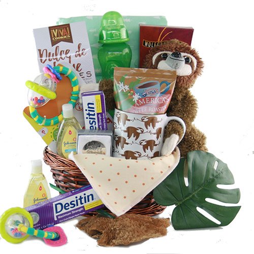 Jungle Love: Baby Gift Basket - Choose Boy, Girl or Neutral