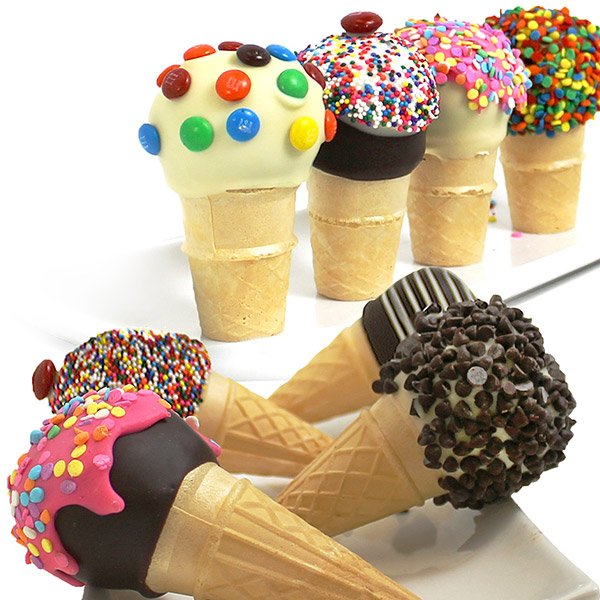 Ice Cream Cone Gourmet Cake Pops