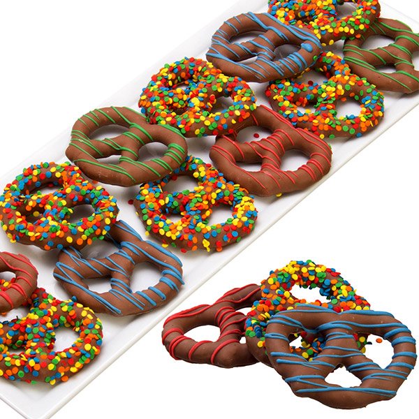 Happy Birthdays Chocolate Covered Pretzels