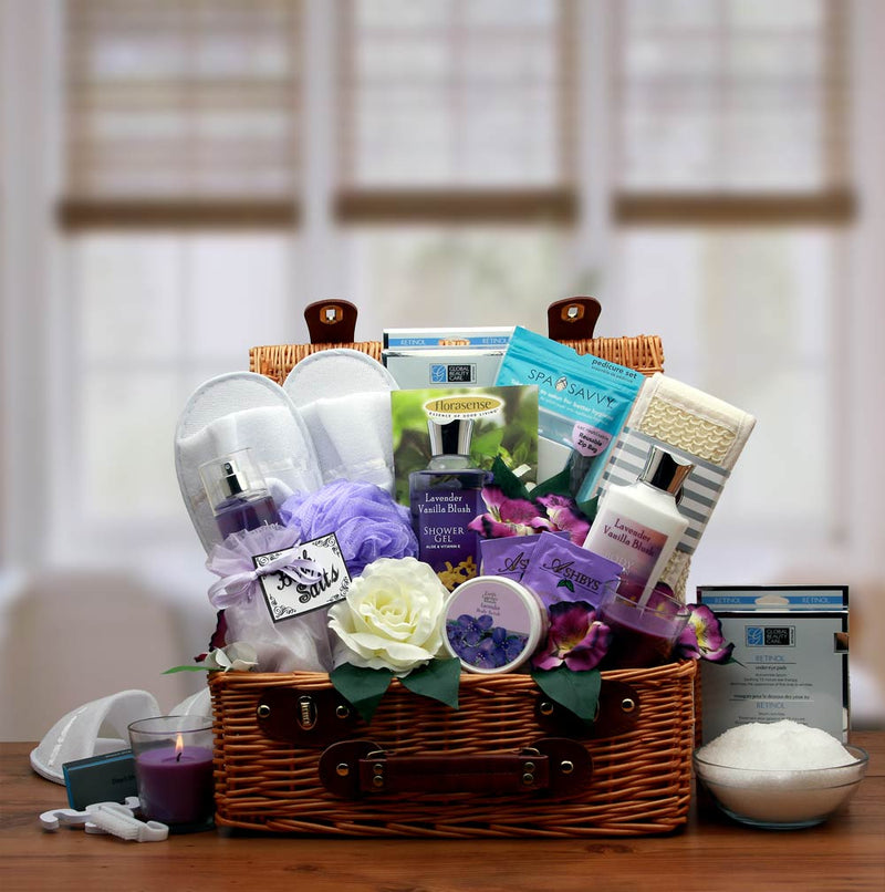 Lavender Spa Gift Hamper- spa baskets for women gift