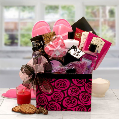 A Spa Day Getaway Gift Box - spa baskets for women gift