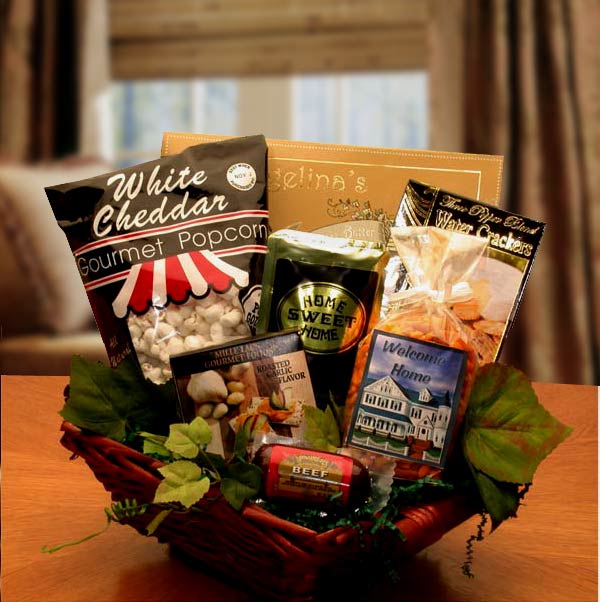 Welcome To Your New Home Gift Basket - housewarming gift baskets - welcome basket