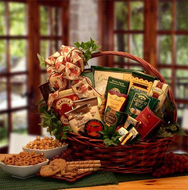 Sweets and Treats Gift Basket - gourmet gift basket
