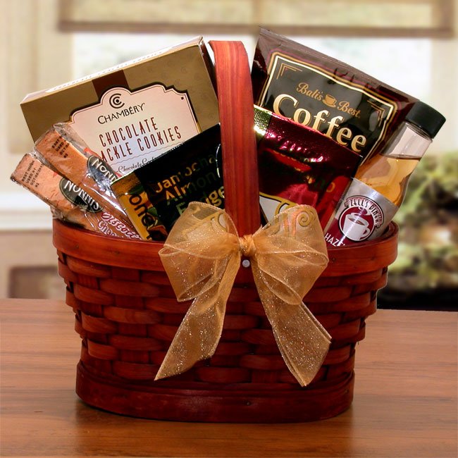 Mini Coffee Break Gift Basket - coffee gift basket