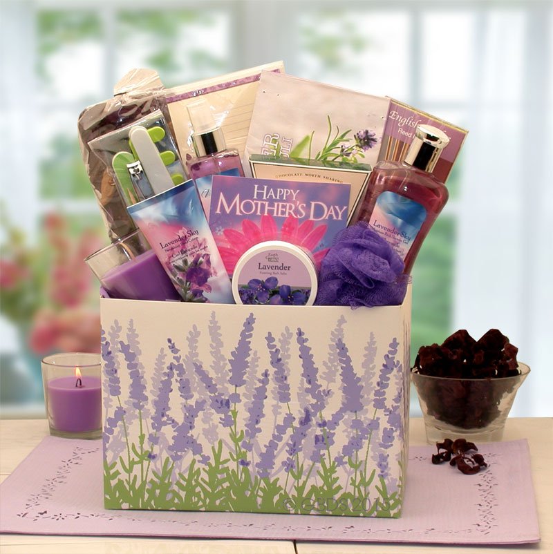 Mother's Day Moments Of Relaxation Lavender Spa Gift Box - gift for mom - Mother's Day gift