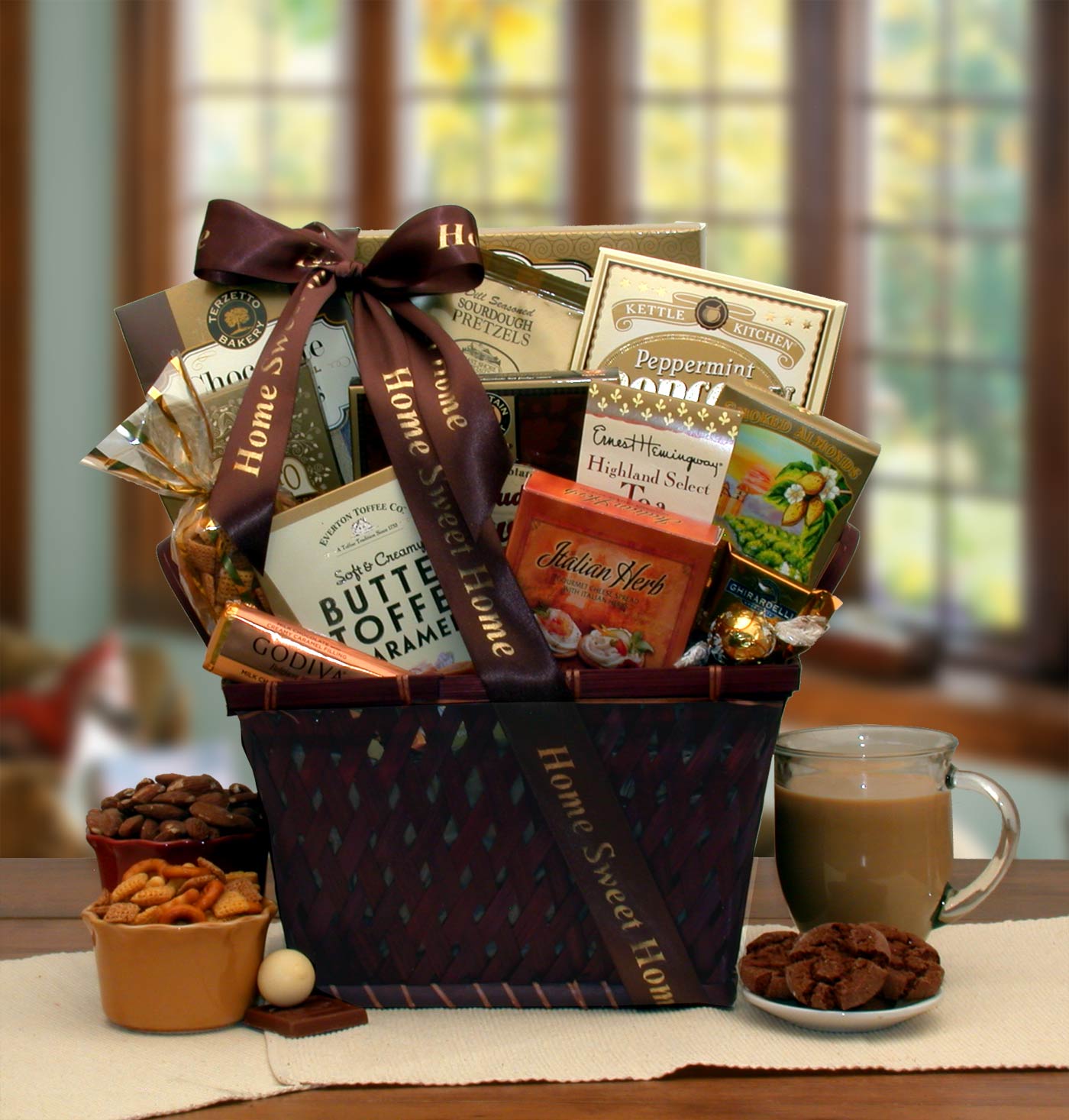 Home Is Where The Heart Is Housewarming Gift Basket- housewarming gift baskets - welcome basket