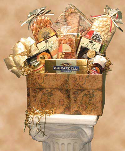 Classic Globe Gift Box - food gift basket