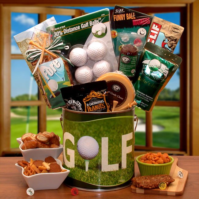Fore! Golfers Gift Pail- gift for a man