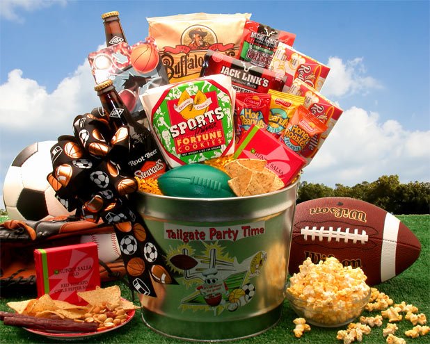 Tailgate Party Time Gift Pail - gift for a man