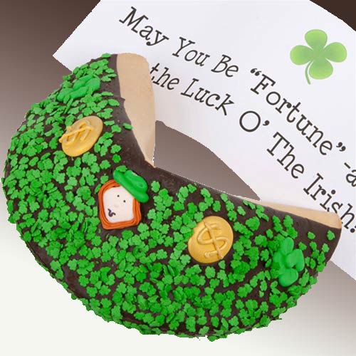 St Patrick's Day Giant Fortune Cookie