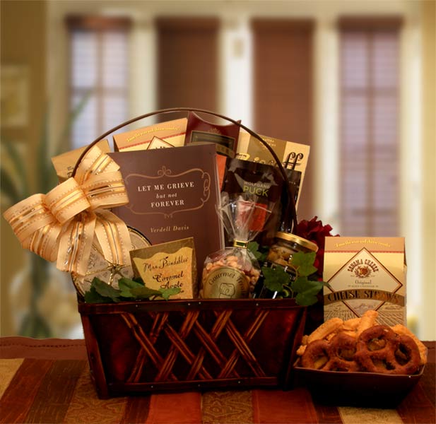 A Time To Grieve Sympathy Gift Basket - sympathy gift baskets - sympathy baskets - condolences gift basket for loss