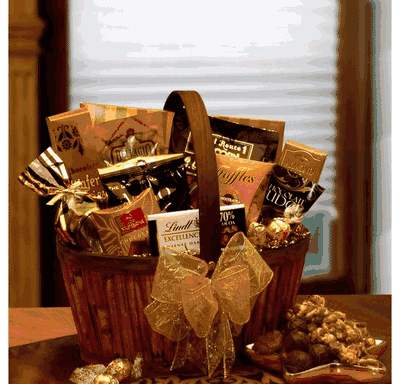 Chocolate Decadence Gift Basket - chocolate gift basket